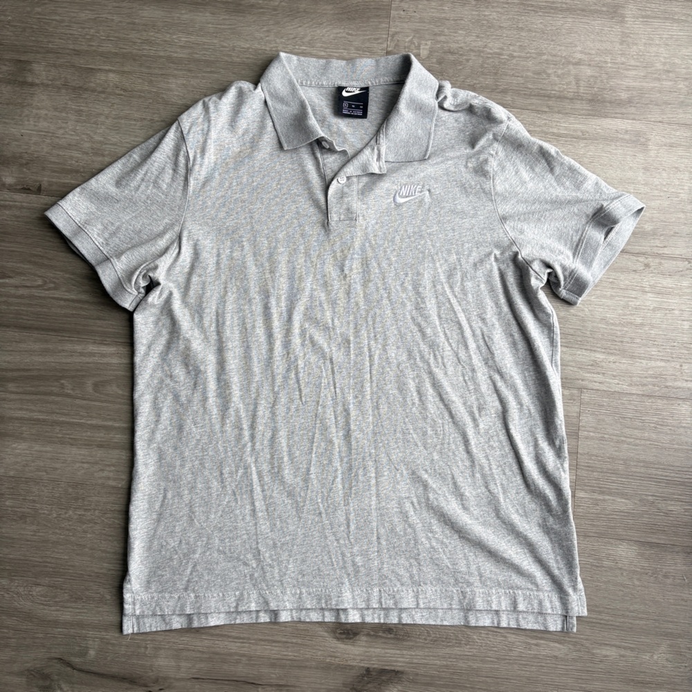 Nike Cotton Collared Polo Embroidered T-Shirt